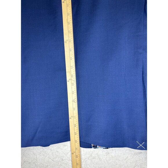 Cricketeer Dallas Men's Blazer Wool Blend Slim Fit Solid Blue Lined 44R NWT - Picture 8 of 13